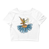 Floral Fan Flow Fairy Crop Top Featuring Original Artwork By Shauna Nikles