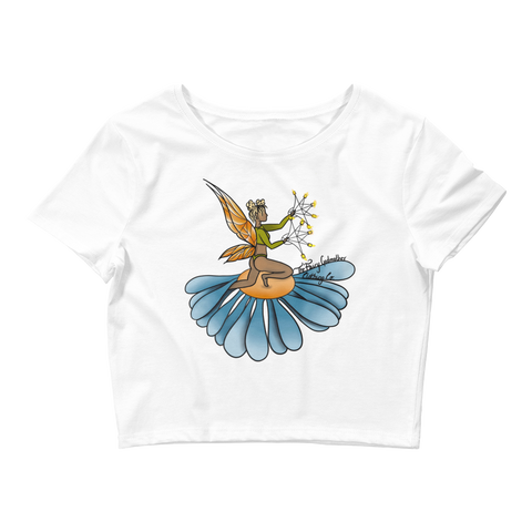 Floral Fan Flow Fairy Crop Top Featuring Original Artwork By Shauna Nikles