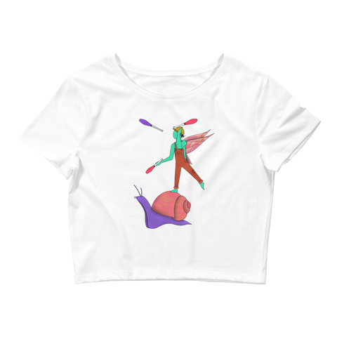 V2 Garden Sprite Flow Fairy Crop Top Featuring Original Artwork By Shauna Nikles