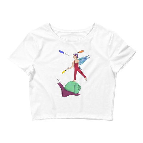 V3 Garden Sprite Flow Fairy Crop Top Featuring Original Artwork By Shauna Nikles