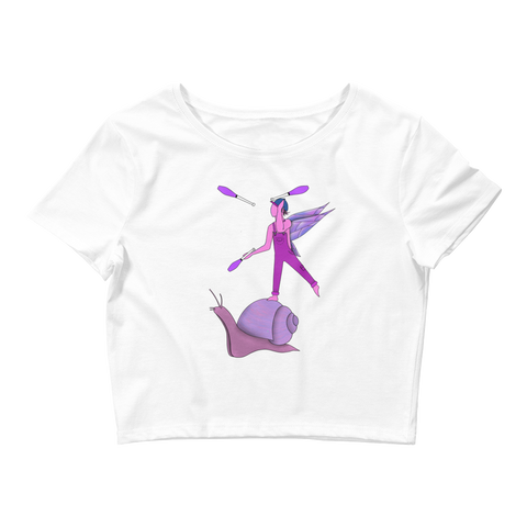 V5 Garden Sprite Flow Fairy Crop Top Featuring Original Artwork By Shauna Nikles