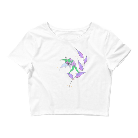 V3 Dragon Dancer Flow Fairy Crop Top Featuring Original Artwork By Shauna Nikles