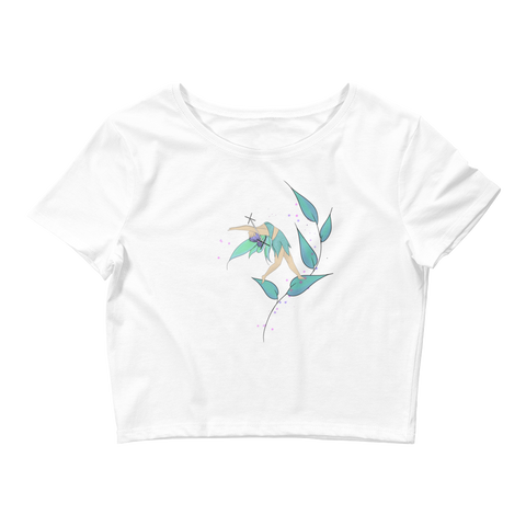 V4 Dragon Dancer Flow Fairy Crop Top Featuring Original Artwork By Shauna Nikles