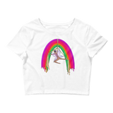 V5 Rainsilk Flow Fairy Crop Top Featuring Original Artwork By Shauna Nikles