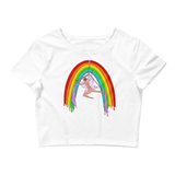 Rainsilk Flow Fairy Crop Top Featuring Original Artwork By Shauna Nikles