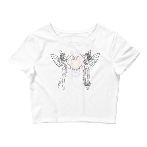 V6 Connection Crop Top Featuring Original Artwork by A Sage's Creations